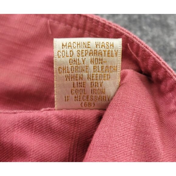 Baxter & Wells Womens Sleeveless Button-Down Shirt Vest XL Cotton Mauve Pink - Picture 6 of 8